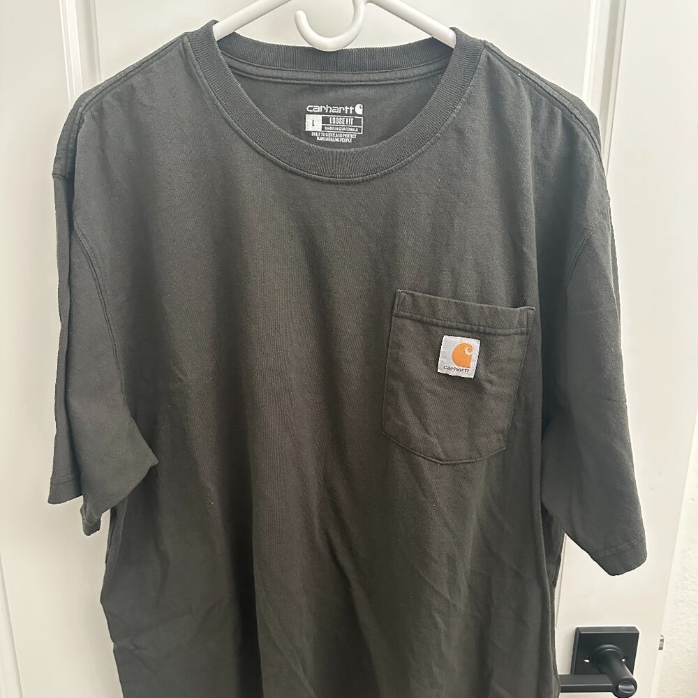 Men's Carhartt Loose Fit T-shirt in Black/Brown